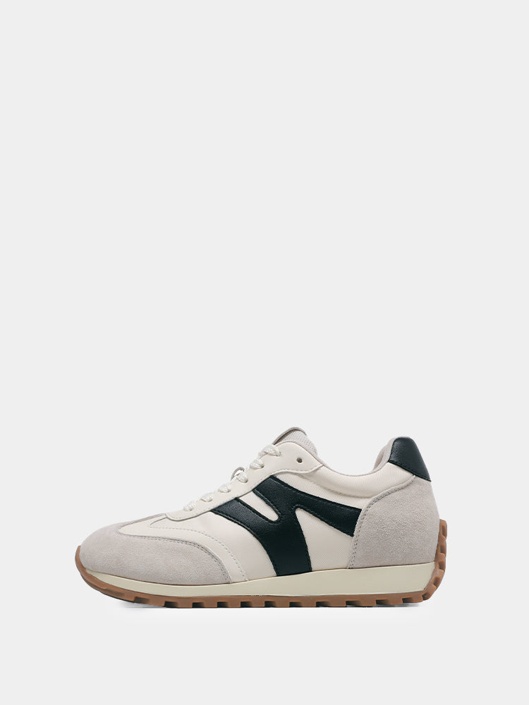 Retro Wide Women Fashion Sneakers Black