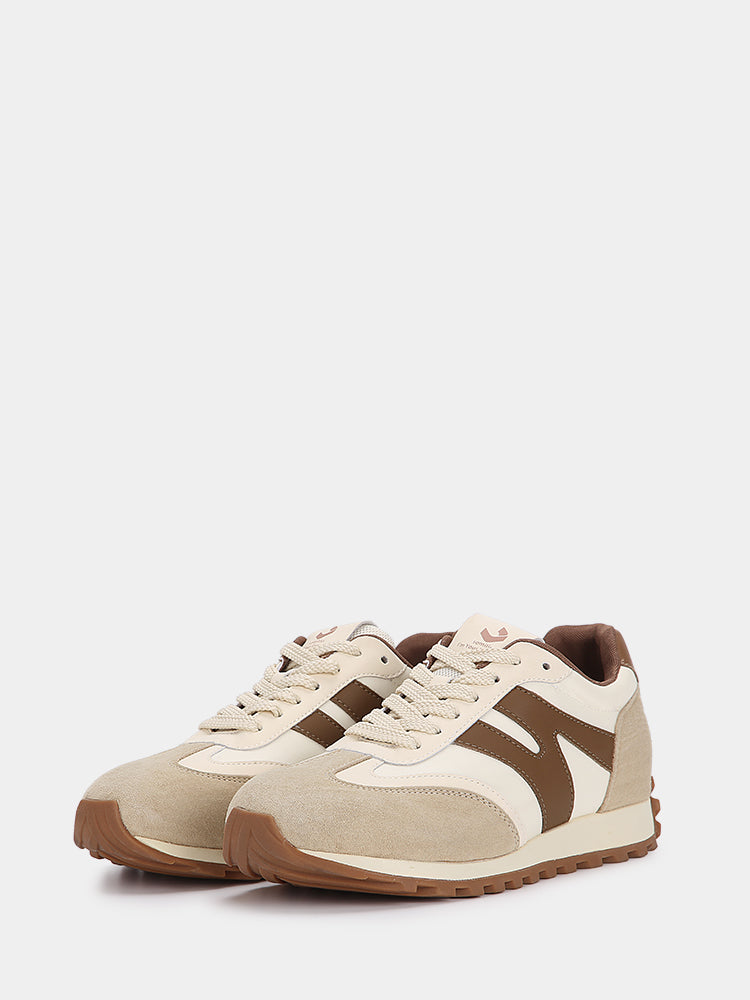 Retro Wide Women Fashion Sneakers Brown