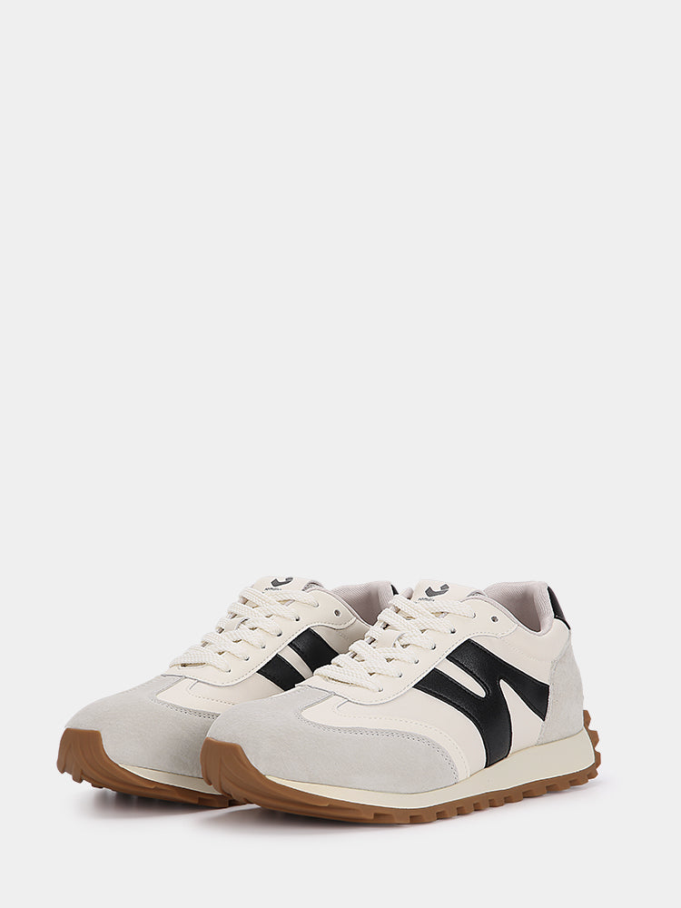 Retro Wide Women Fashion Sneakers Black