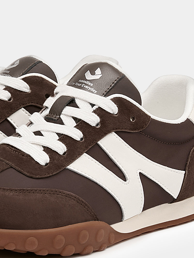 Retro Casual Women's Fashion Sneakers Brown