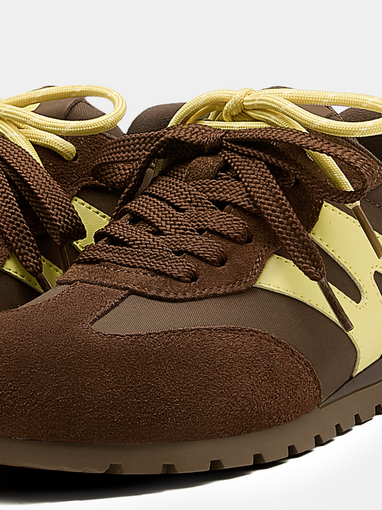 Casual Office Wide Toe Box Women Fashion Sneakers Brown