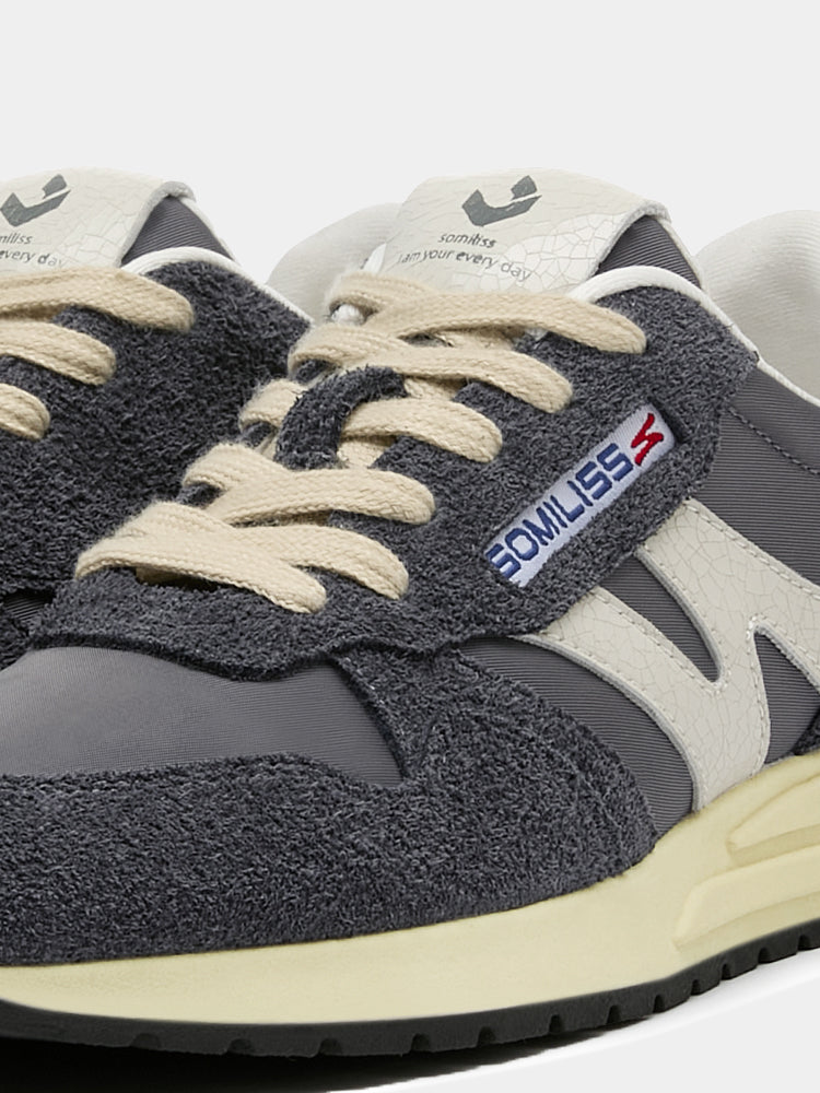 Retro Classic Casual Women's Fashion Sneakers Dusty Navy Suede