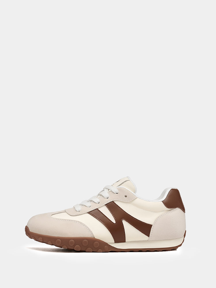 Retro Casual Women's Fashion Sneakers Beige/Brown