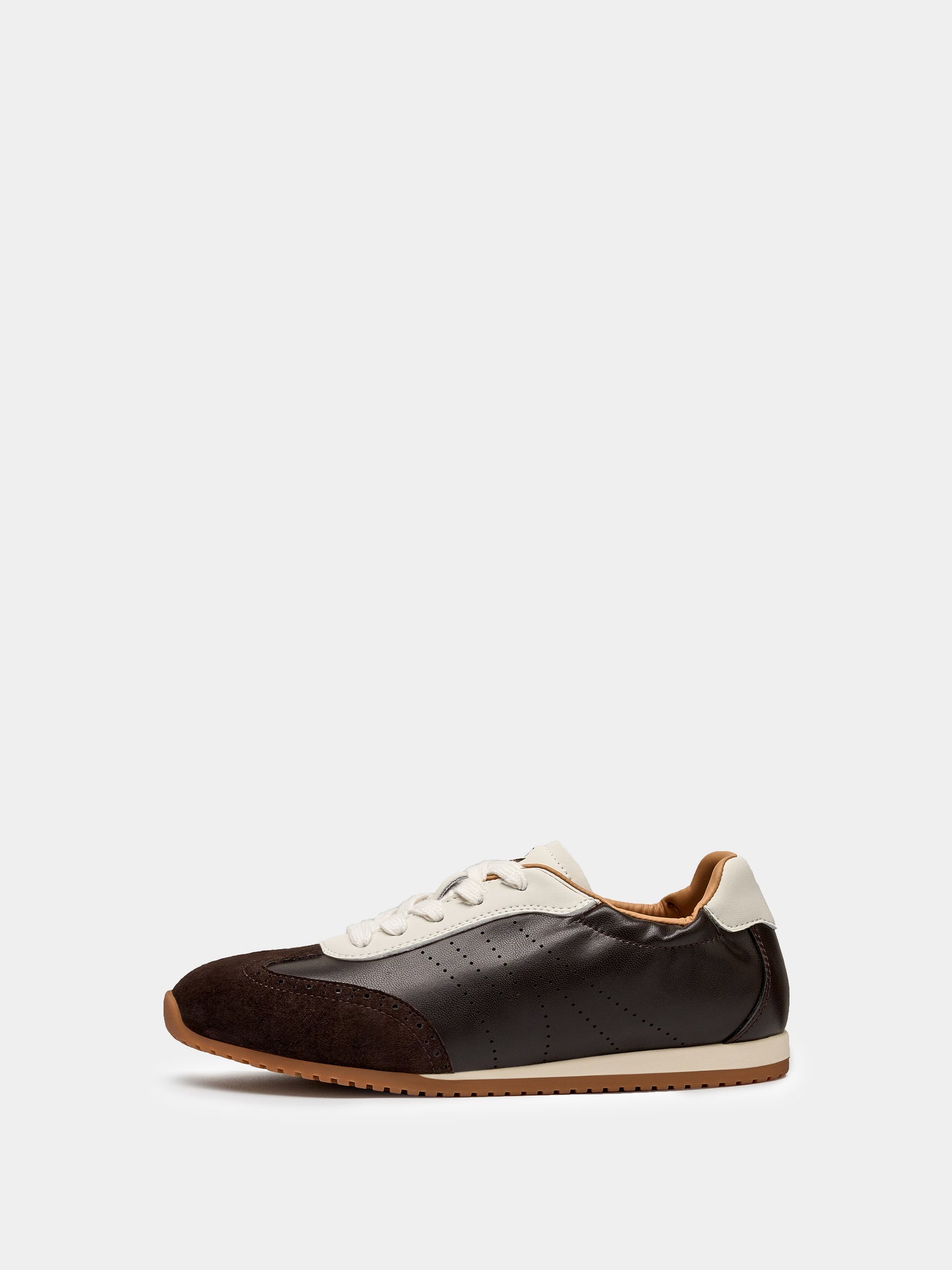 Sleek Slim Women Fashion Sneakers Brown