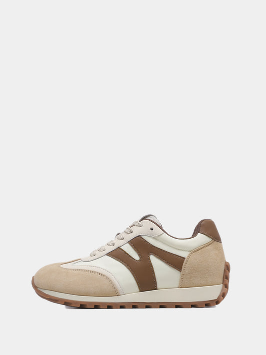 Retro Wide Women Fashion Sneakers Brown
