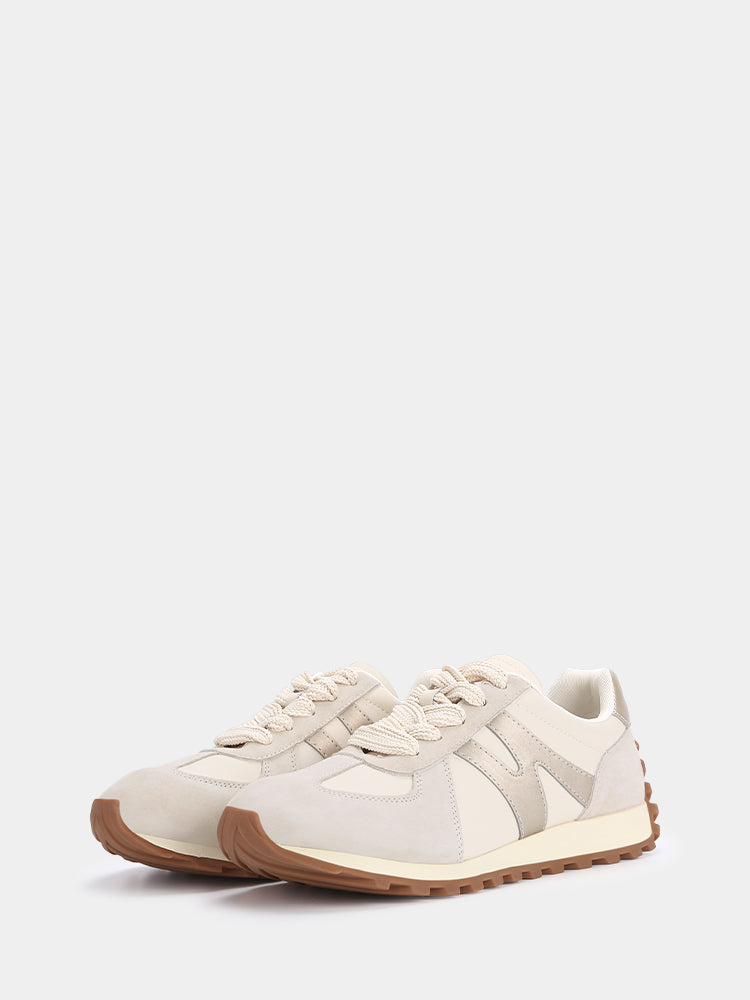 EasyStride Women Fashion Sneakers Beige