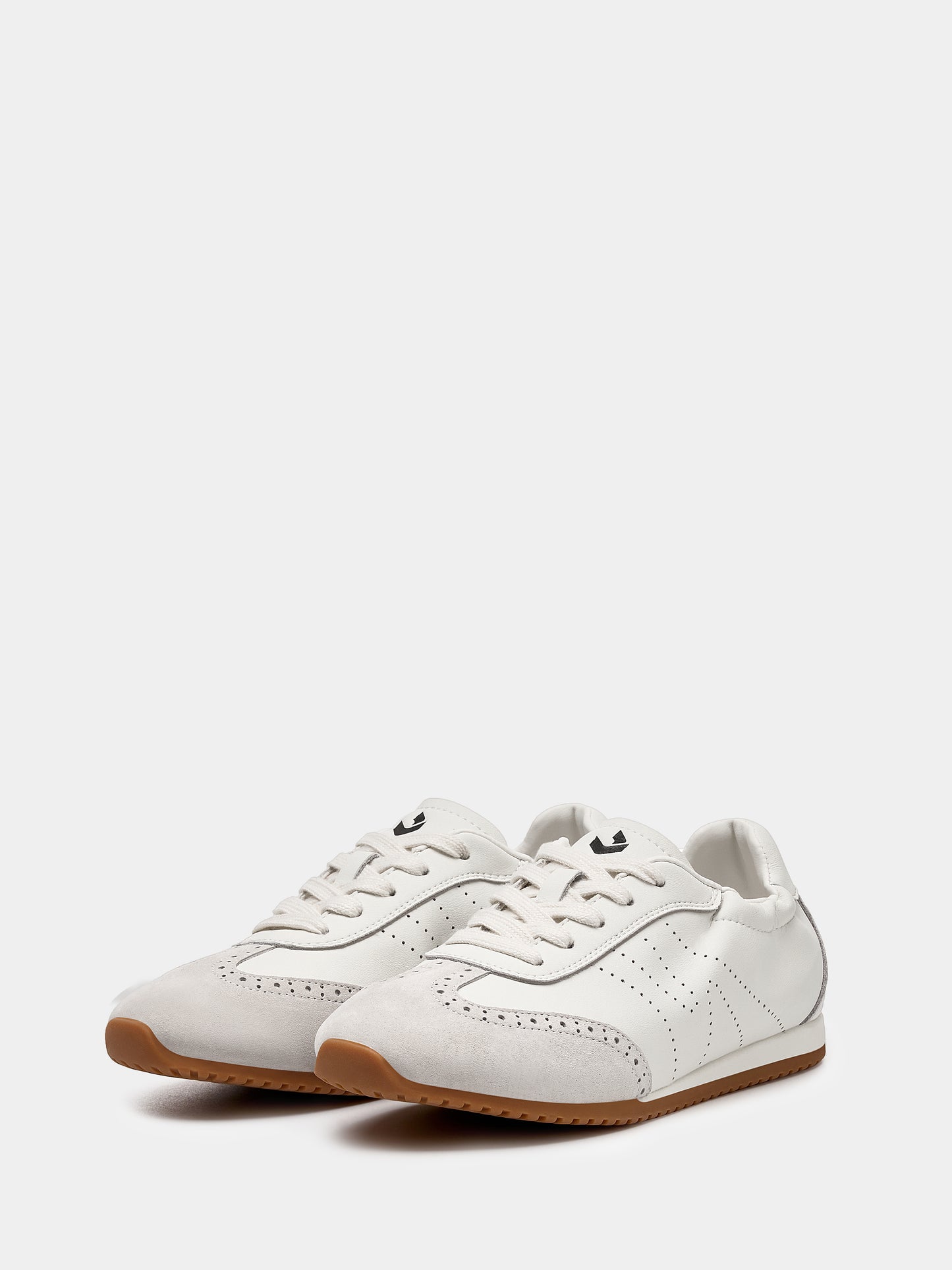 Sleek Slim Women Fashion Sneakers White/Gray
