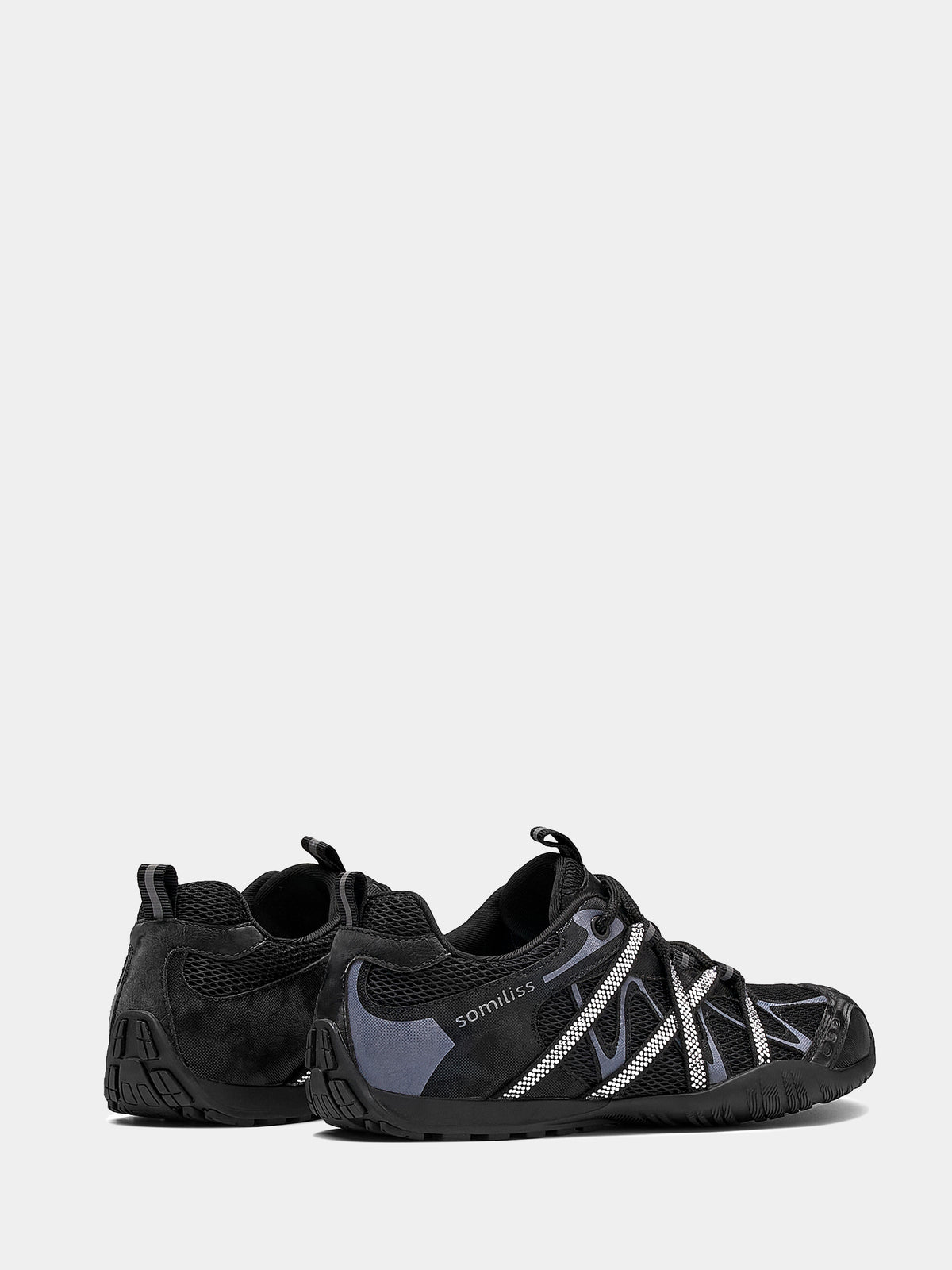Women Rhinestone Walking Shoes Black