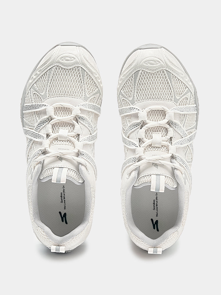 Women Rhinestone Walking Shoes White