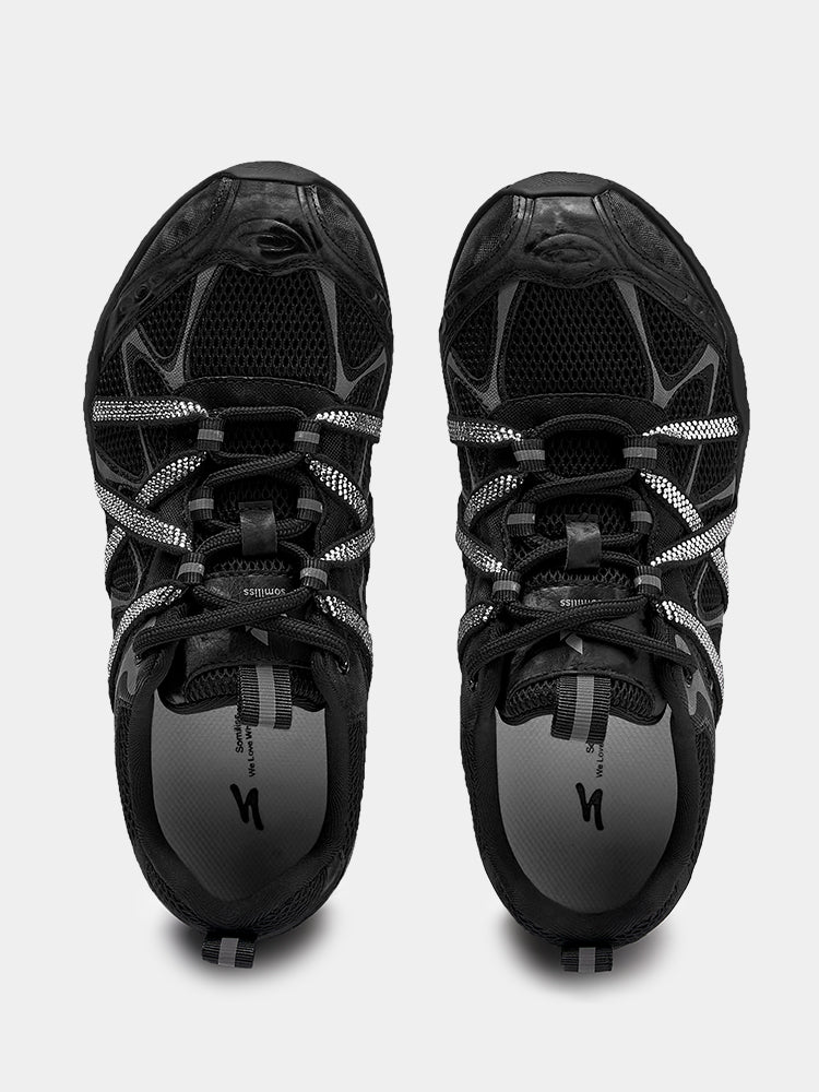 Women Rhinestone Walking Shoes Black