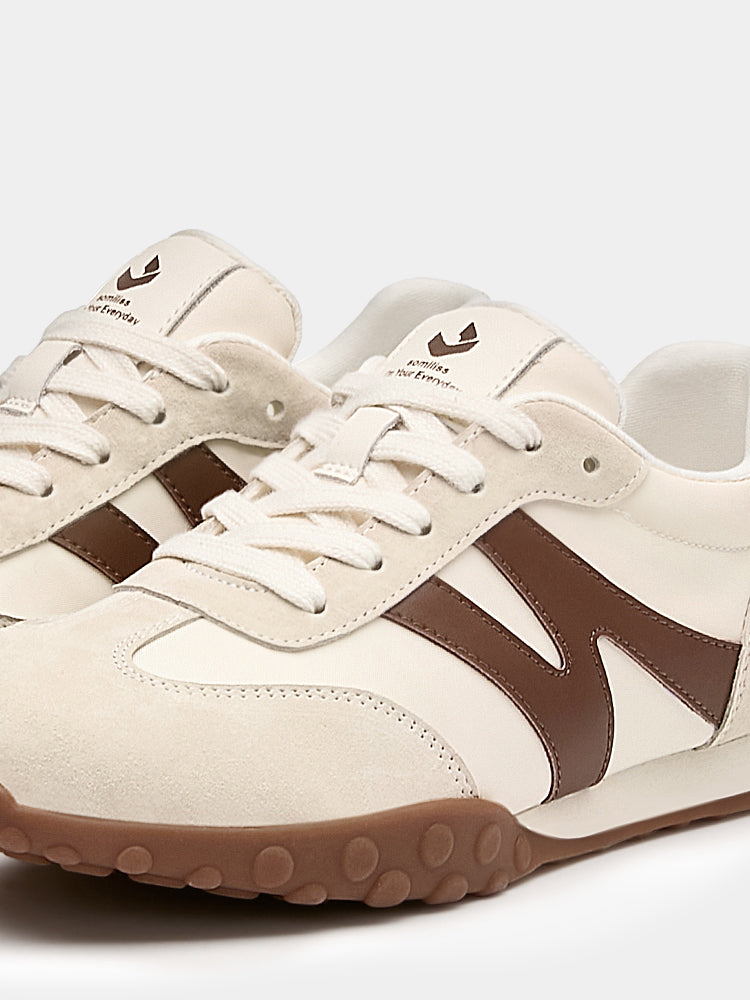 Retro Casual Women's Fashion Sneakers Beige/Brown